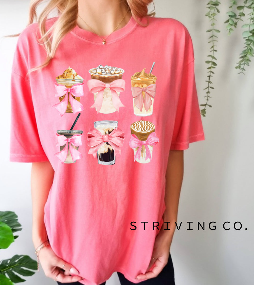 Ice coffee girly tee