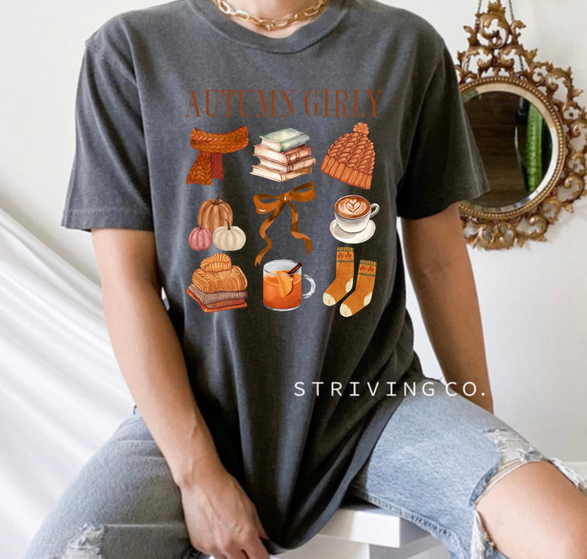 Autumn girly tee