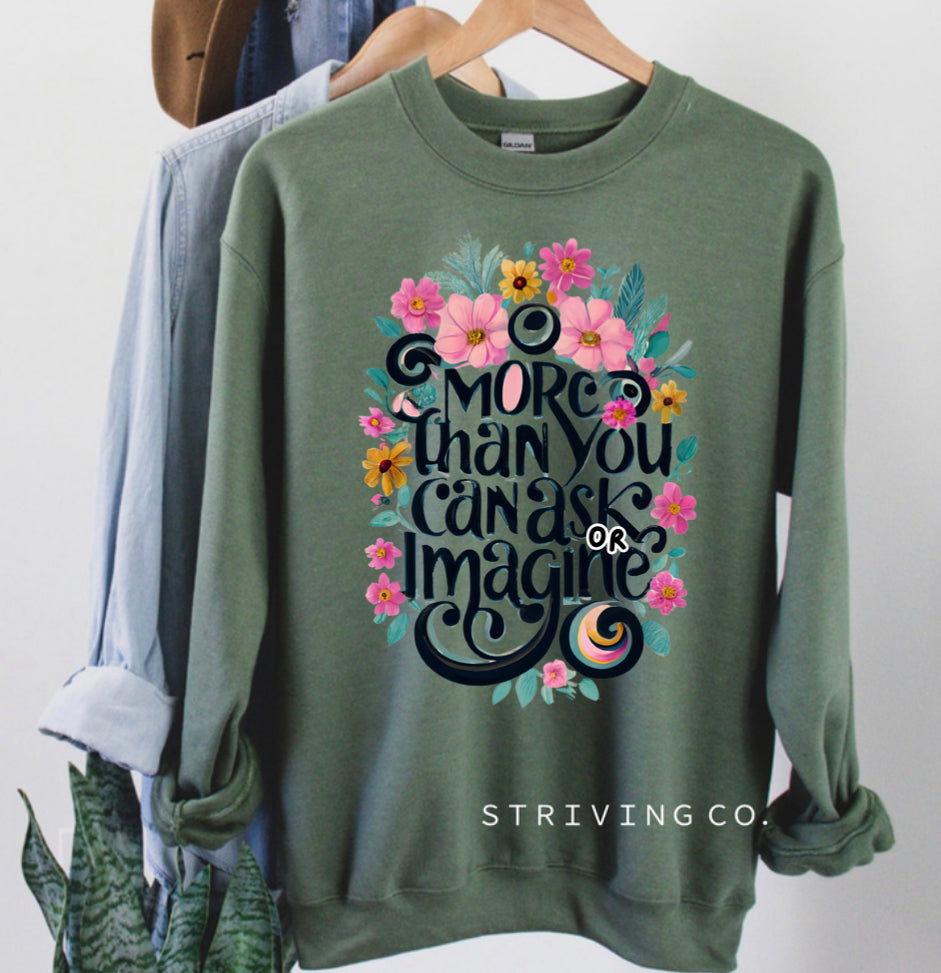 More than you can imagine crewneck