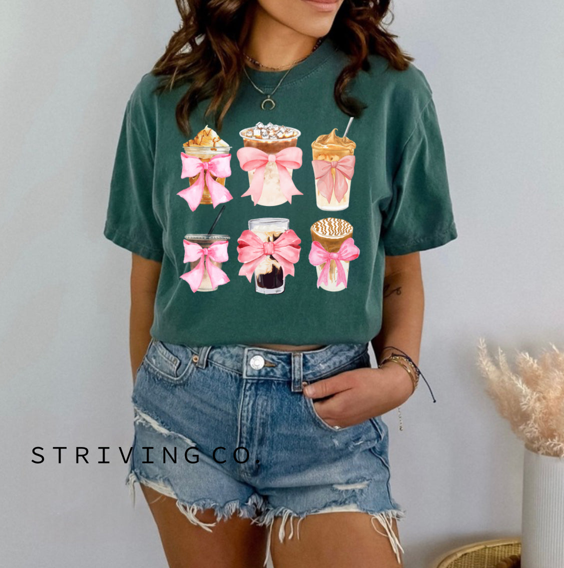 Ice coffee girly tee