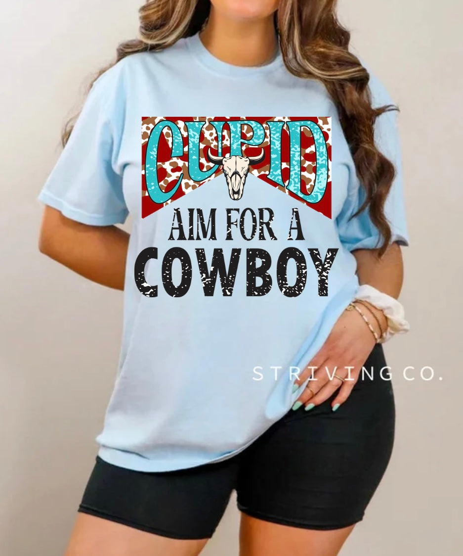 Cupid aim for a cowboy