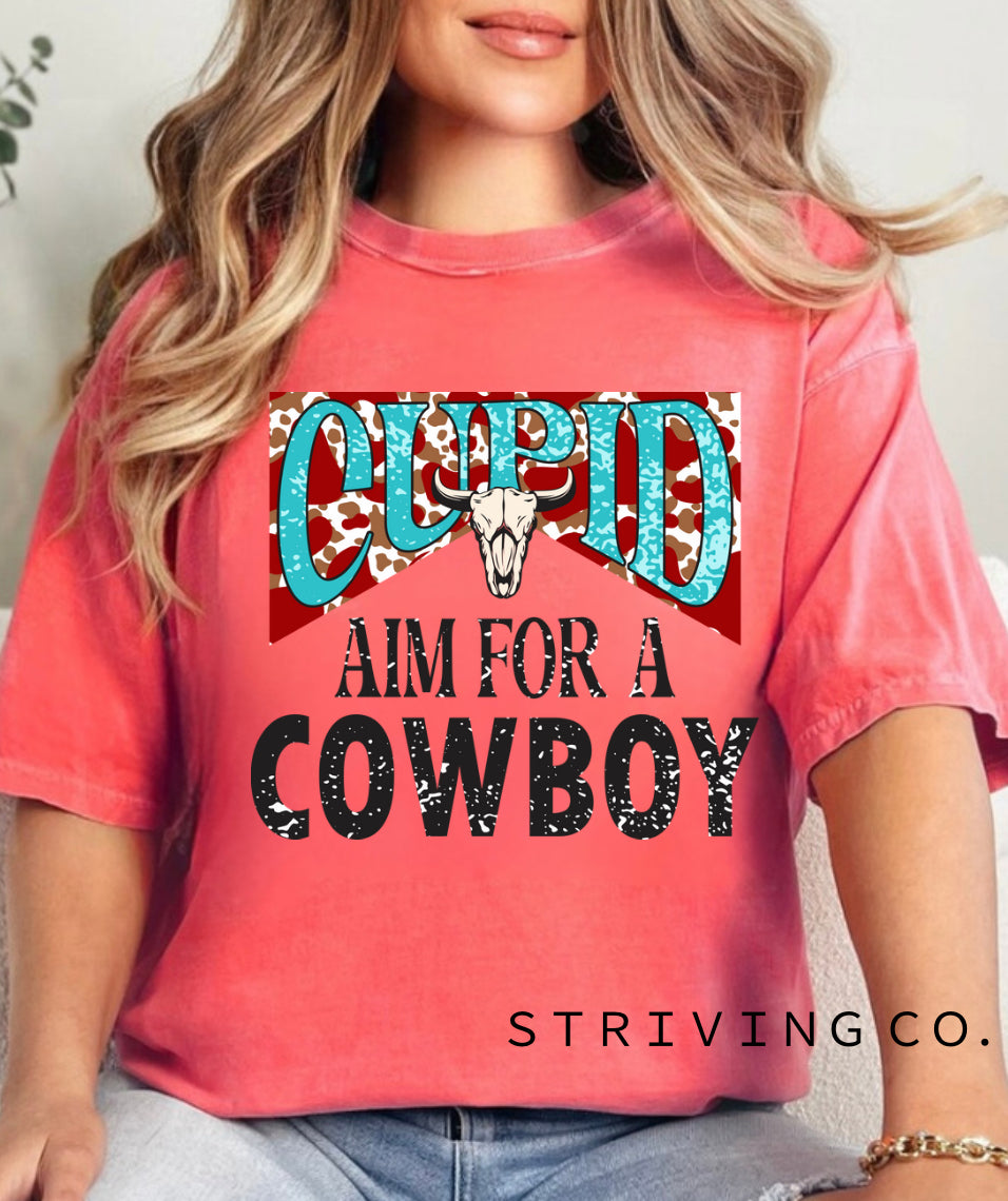 Cupid aim for a cowboy