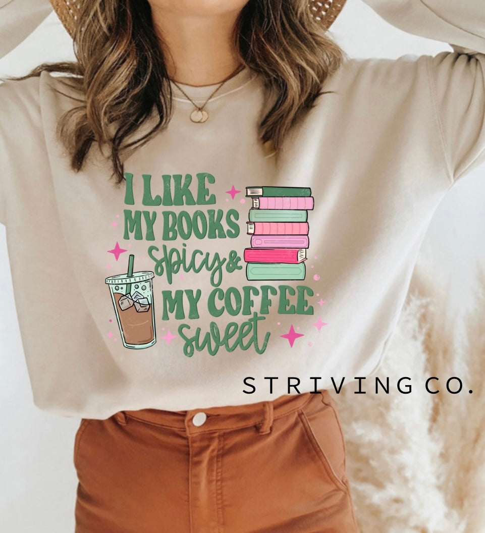 Books spicy, coffee sweet crew