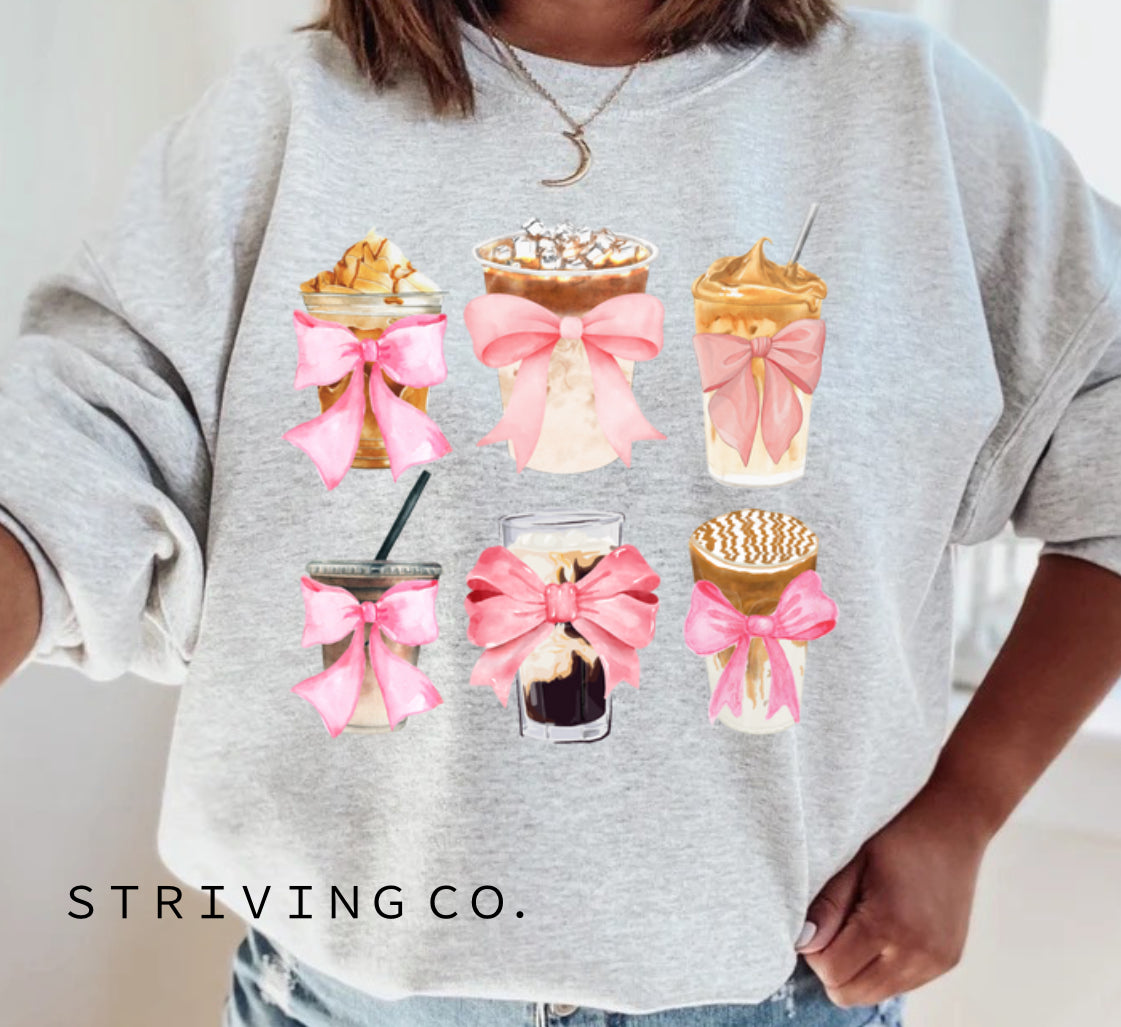 Ice Coffee girly crewneck