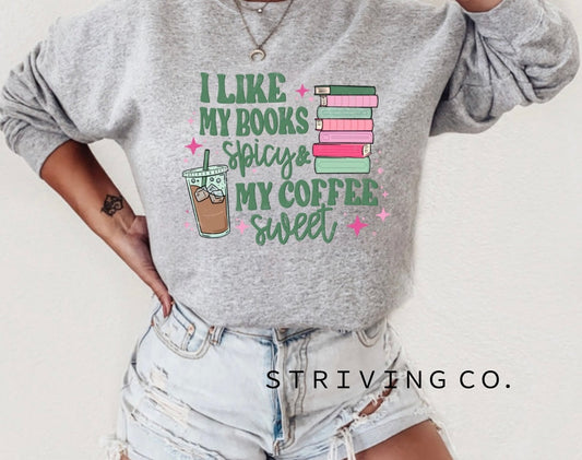 Books spicy, coffee sweet crew