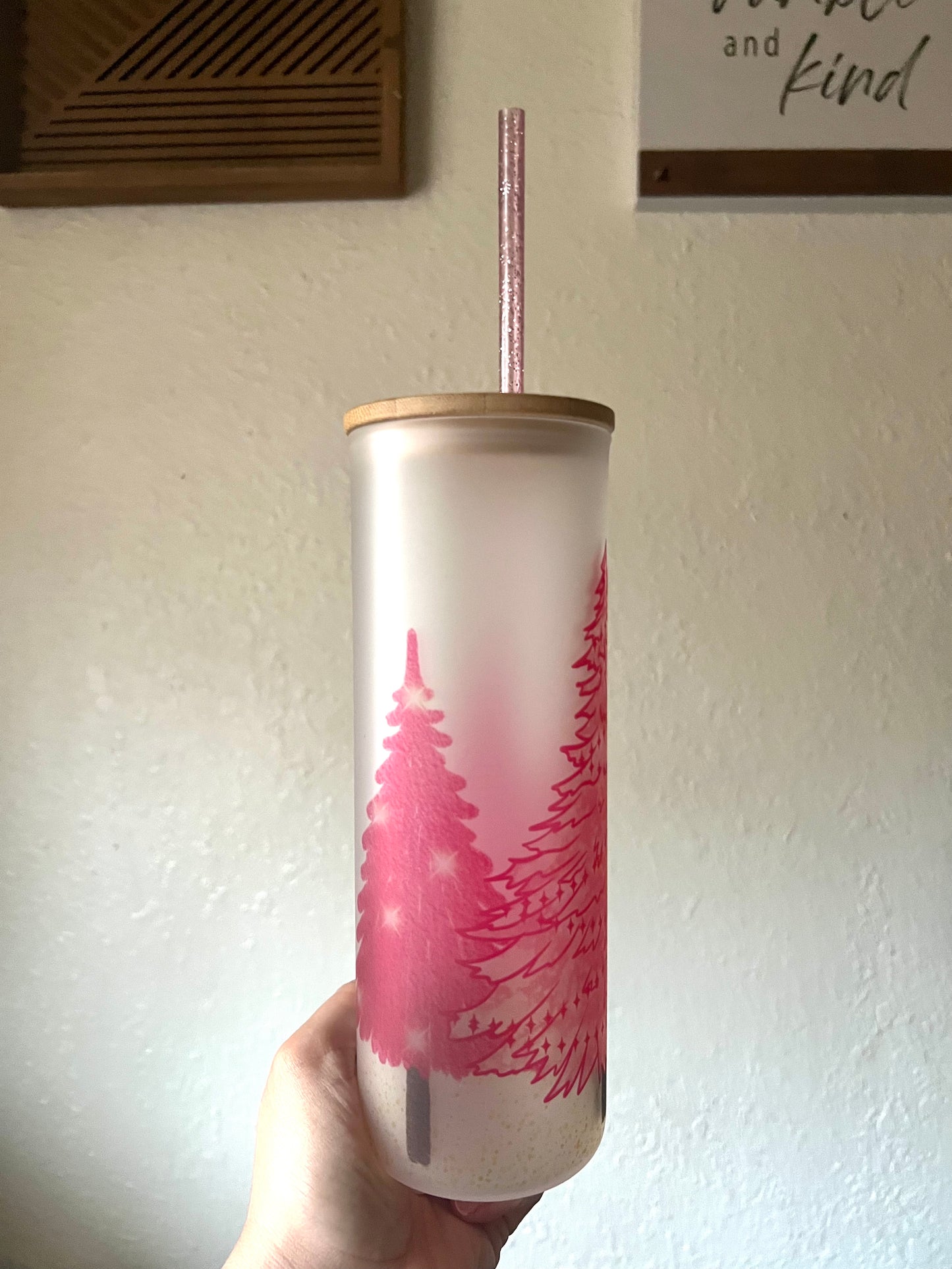 Pink tree cup