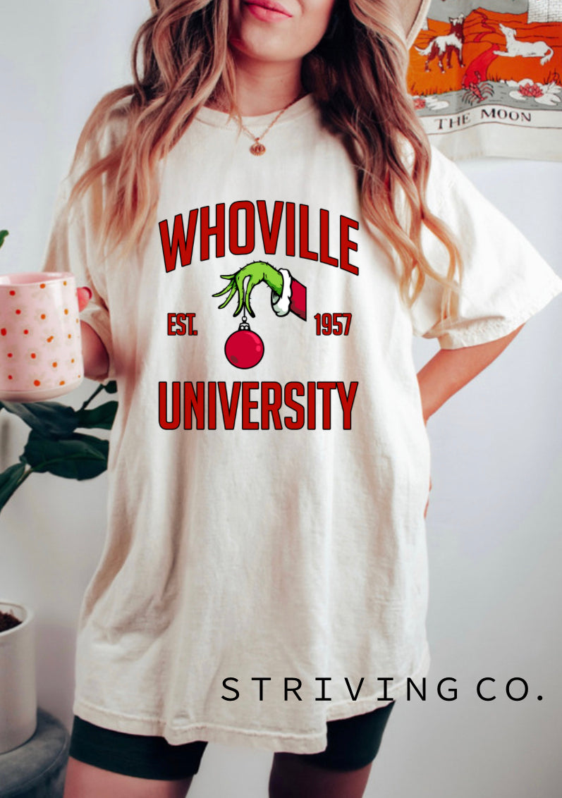 Whoville university tee