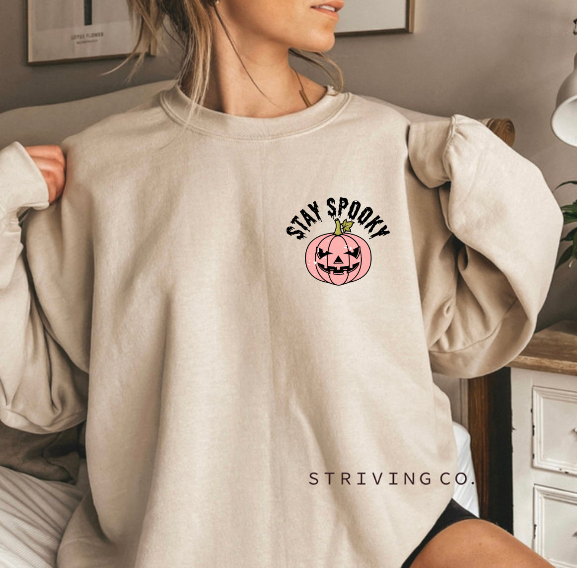 Stay spooky crewneck