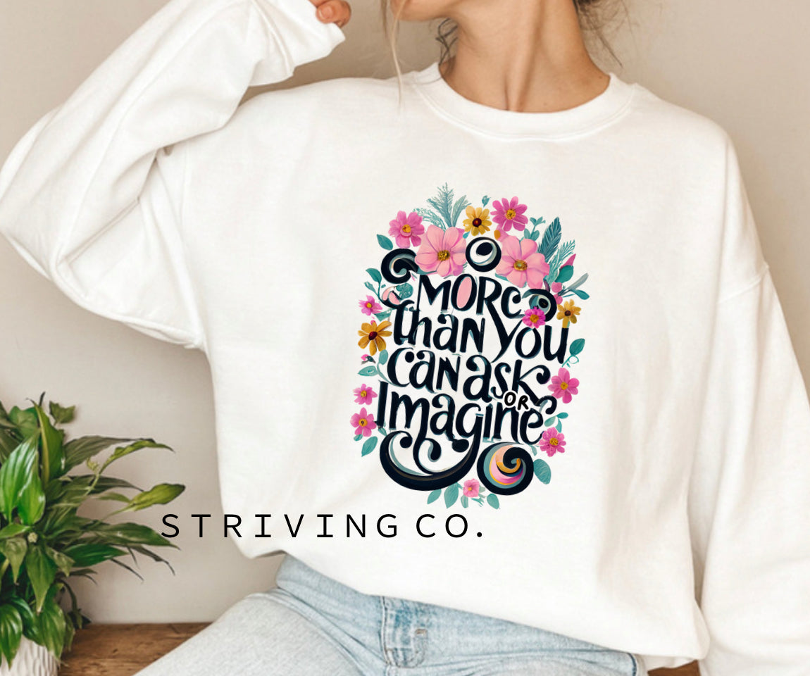 More than you can imagine crewneck