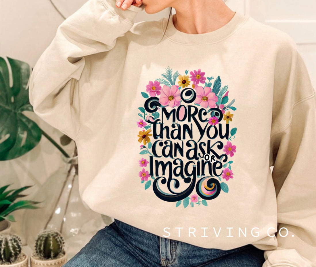 More than you can imagine crewneck