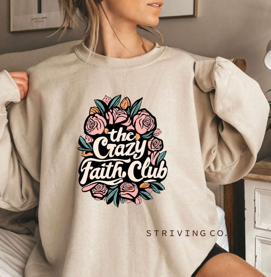 Crazy faith club crewneck