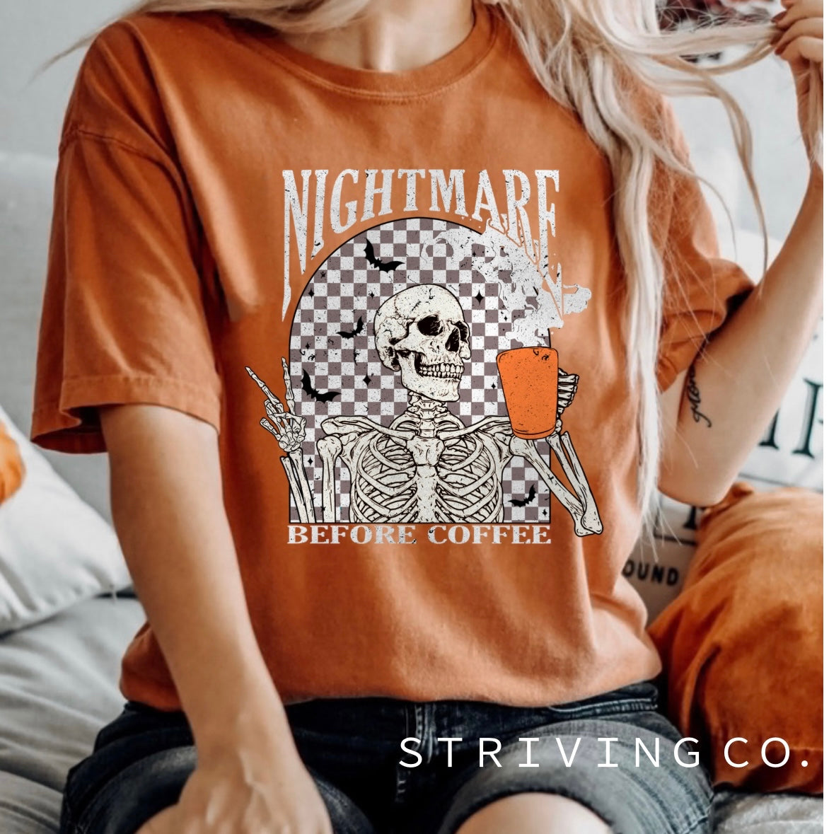 Nightmare before coffee tee