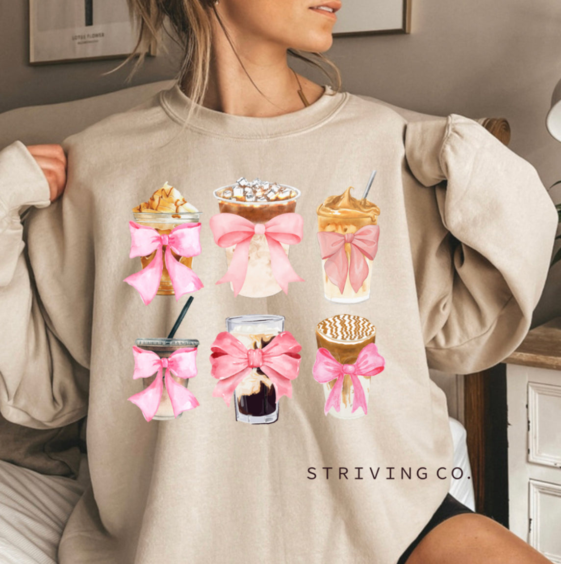 Ice Coffee girly crewneck