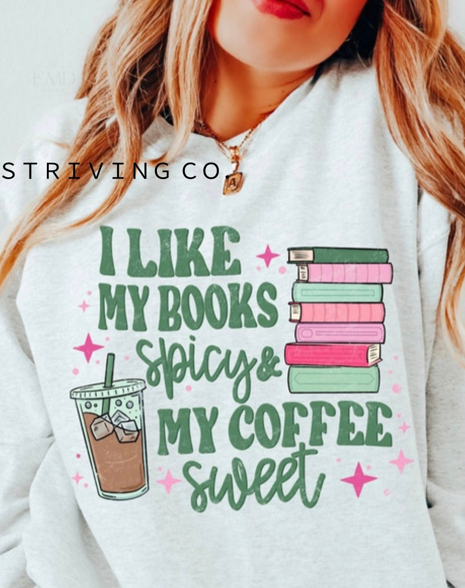 Books spicy, coffee sweet crew