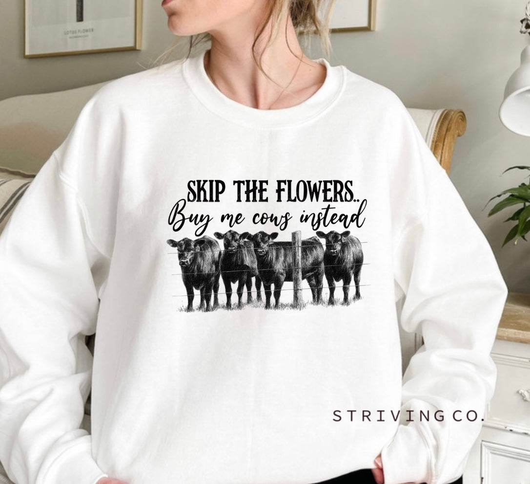 Skip the flowers crew