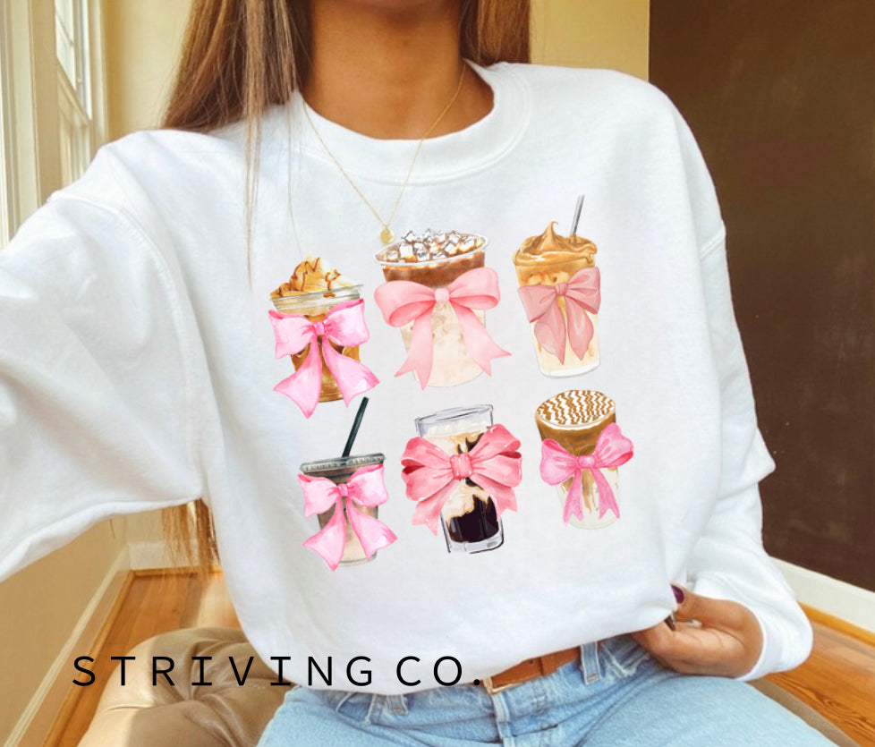 Ice Coffee girly crewneck