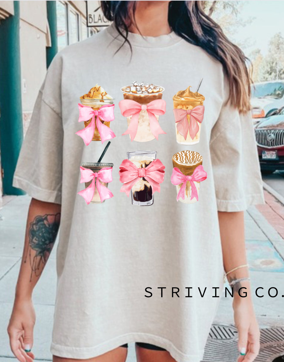 Ice coffee girly tee