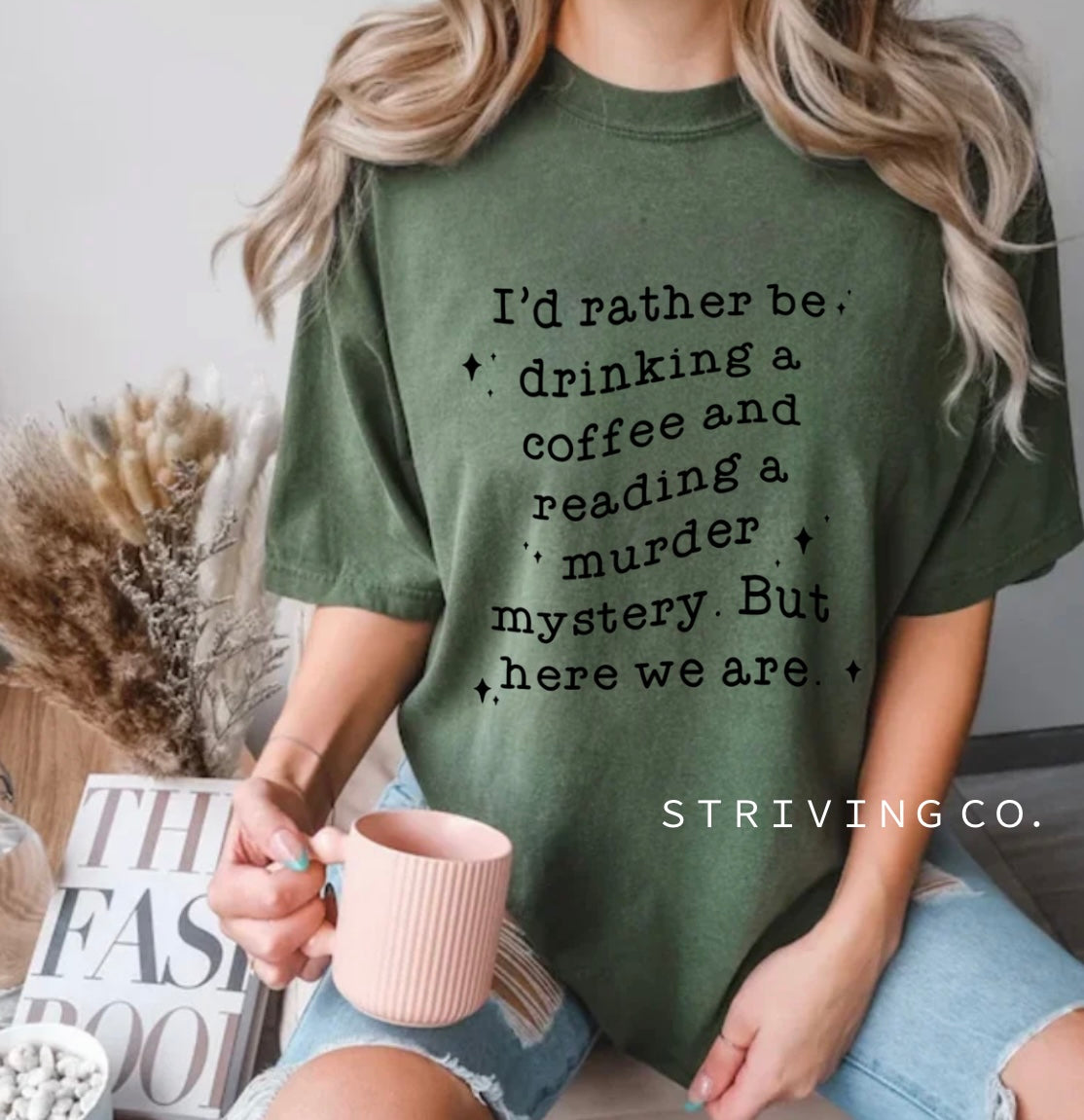 Coffee and reading tee