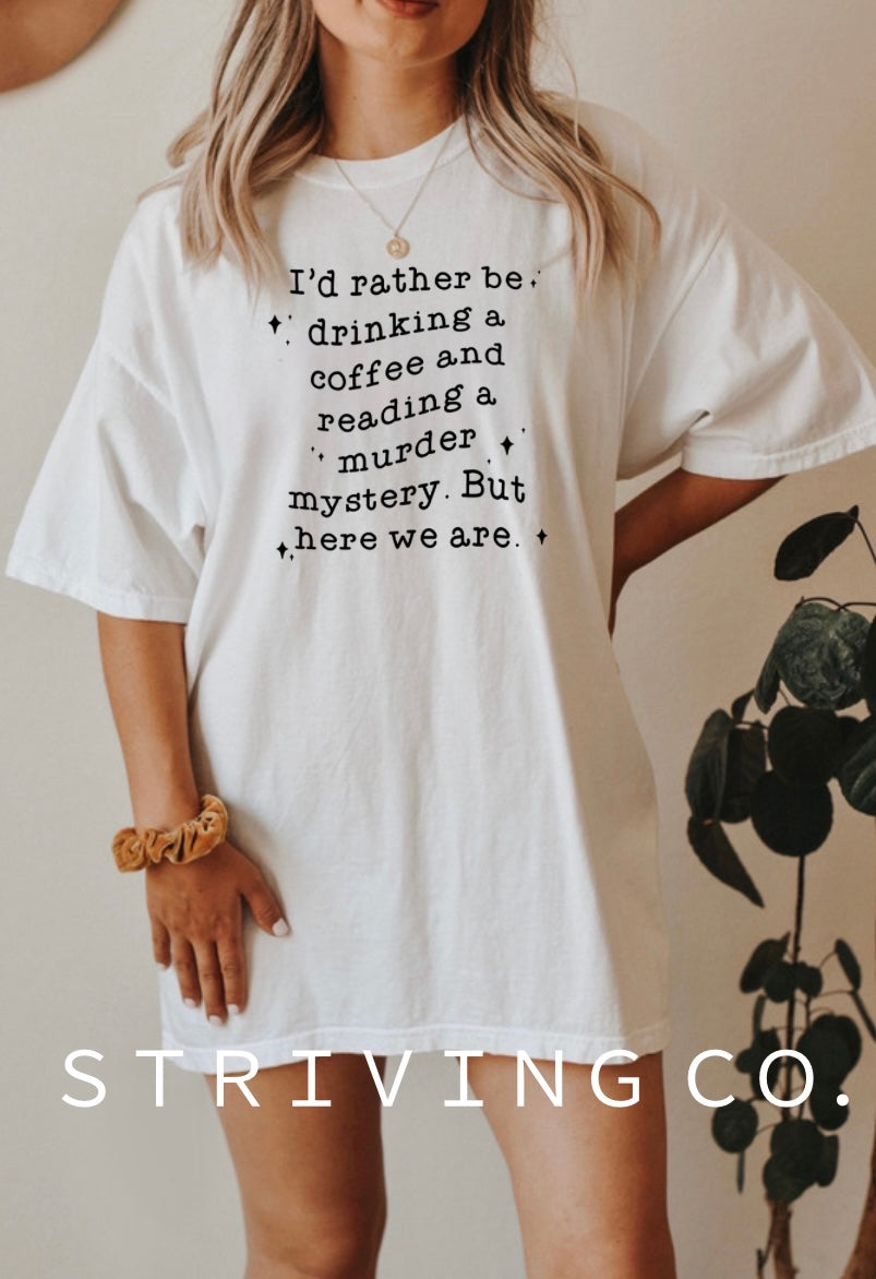 Coffee and reading tee