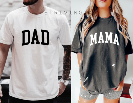 MOM + DAD tee