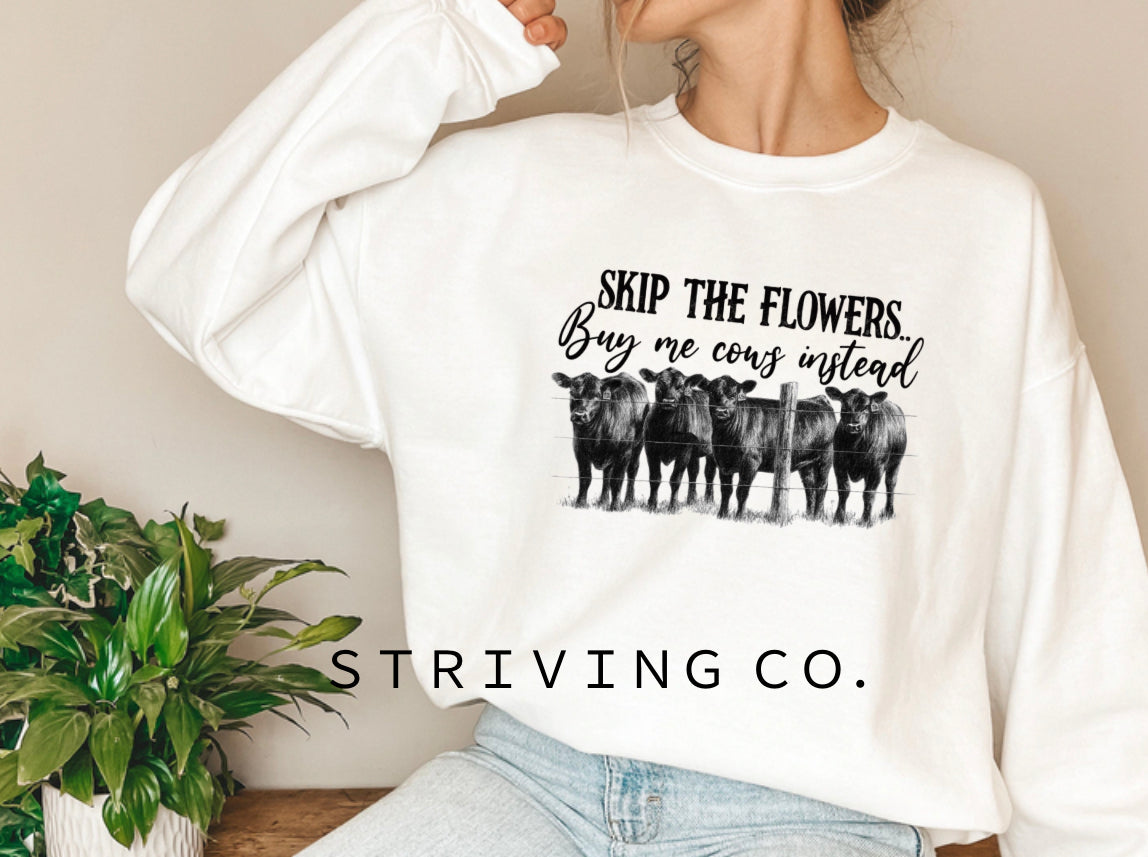 Skip the flowers crew