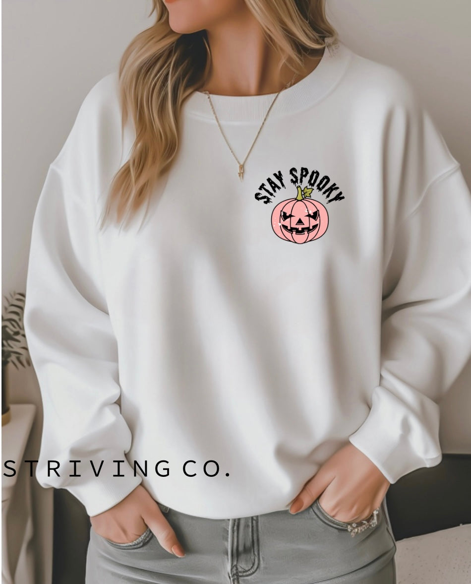 Stay spooky crewneck