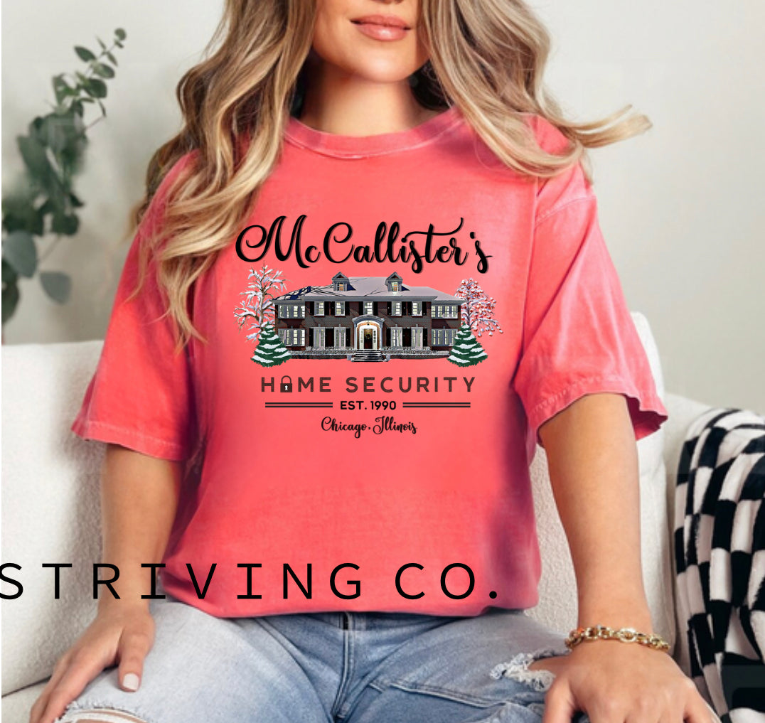 McCallister’s home security tee