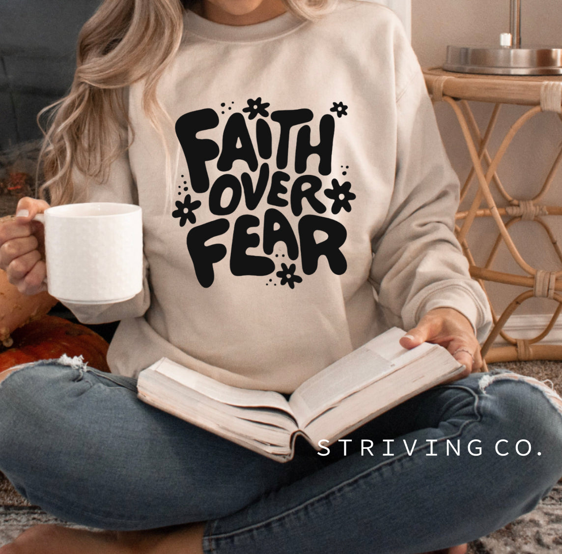 Faith over fear crewneck