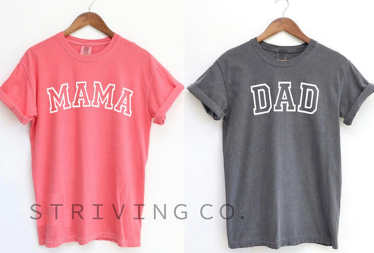 MOM + DAD tee