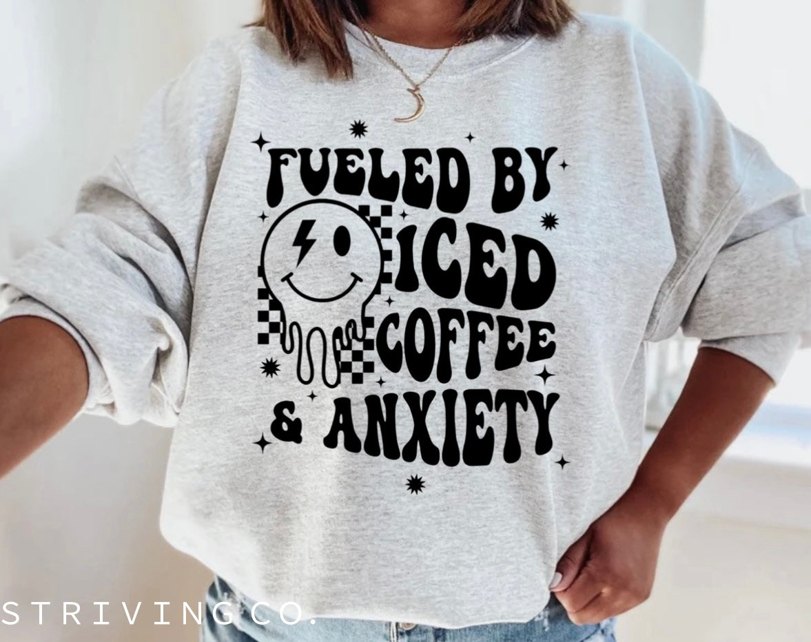 Fueled by iced coffee & anxiety crew