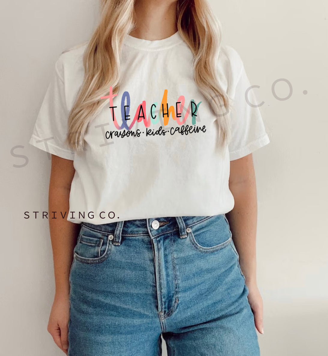 Teacher crayons kid’s caffeine tee